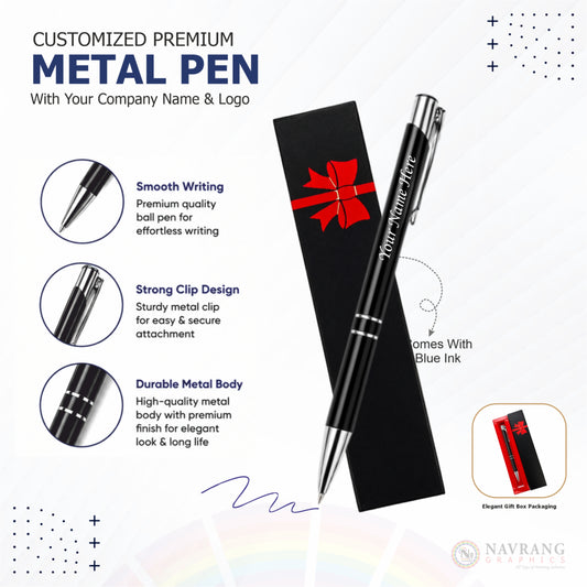 Premium Metal Pen | Best Corporate Gift | Navranggraphics.in