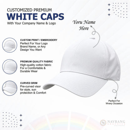 Customized Caps | Customized With Your Company Logo | Navranggraphics.in
