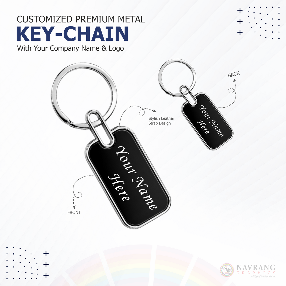 Premium Metal Keychain | Best for Corporate Gifting | Navranggraphics.in