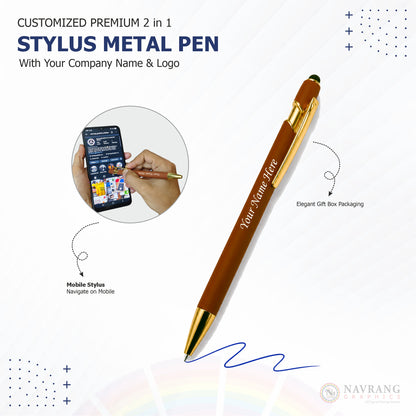 Customized Premium Executive 3 in 1 Corporate Gift Set with Company Logo | Card Holder, Pen and Keychain | NavrangGraphics.in