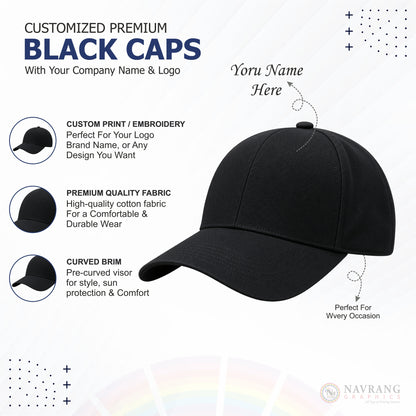 Customized Caps | Customized With Your Company Logo | Navranggraphics.in