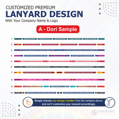 Customized Multicolor Lanyards | Customized With Your Company Logo | Navranggraphics.in (Copy)