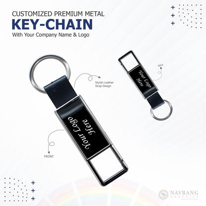 Customized Premium Executive 3 in 1 Corporate Gift Set with Company Logo – Black | Diary, Pen and Keychain | NavrangGraphics.in