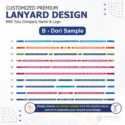 Customized Multicolor Lanyards | Customized With Your Company Logo | Navranggraphics.in (Copy)