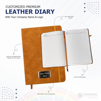 Customized Premium Executive 3 in 1 Corporate Gift Set with Company Logo | Diary, Pen and Keychain