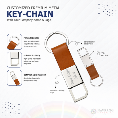 Premium Metal Keychain | Best for Corporate Gifting | Navranggraphics.in